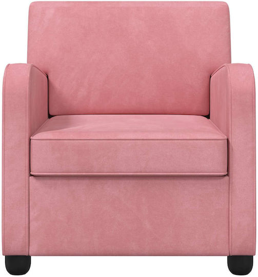 Relax Velvet Pink Armchair 70x79x78cm