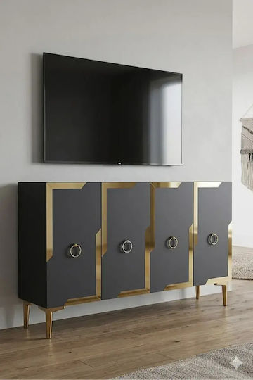 Μπουφές Ξύλινος Καφέ 120x40x75cm