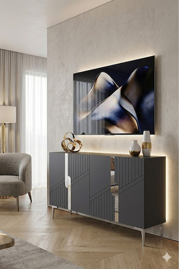 Μπουφές Ξύλινος Καφέ 120x40x75cm