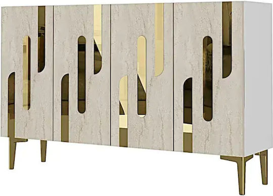 Wooden Sideboard Brown 120x30x75cm