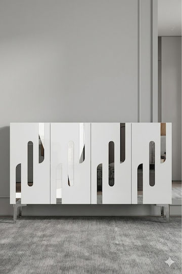Μπουφές Ξύλινος Καφέ 120x30x75cm