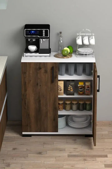 Wooden Sideboard Brown 72x32x79cm