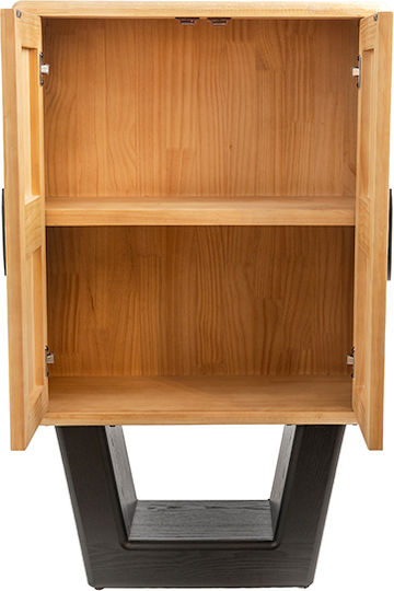 Sideboard from Wood & Metal Black 70x35x114cm