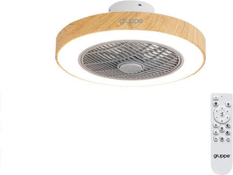 Gruppe CMBF-FS6008 Geschlossener Typ (Deckenleuchte) 50cm mit Leuchte Light Wood