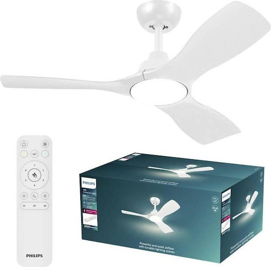Philips Olas Deckenventilator Mit Leuchte Beiges / Weißes