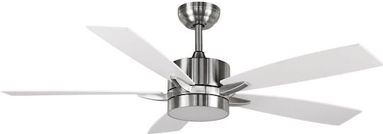 Telco S52-D329 Ceiling Fan 132cm with Light Fixture Beech-White