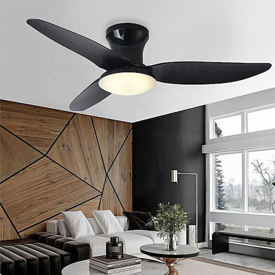 Home Lighting Home Lighting Se Led F100 Windy Тавани Вентилатор 100см с Магазин за онлайн търговия с Мегапикселови Обективи Черен