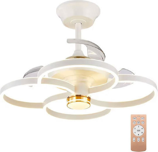 Powertech Deckenleuchte 65cm mit Leuchte Weiß