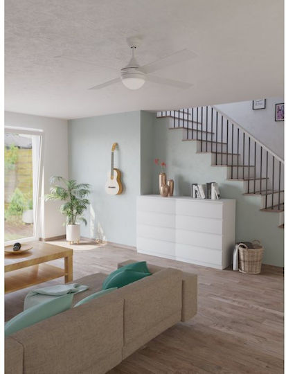 Eglo Varadero Ceiling Fan 122cm with Light Fixture White