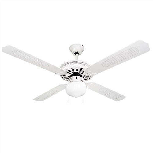 Lineme Deco Deckenventilator 132cm mit Leuchte Weiß