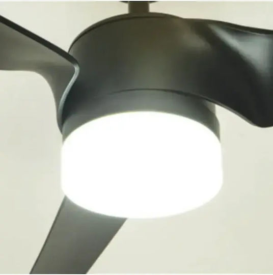 Zambelis Lights Таванен Вентилатор 152см Черен