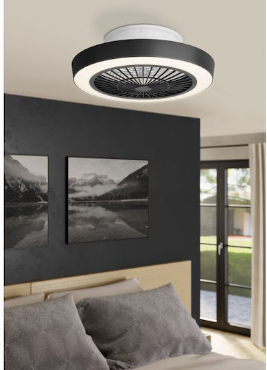 Eglo Sazan Deckenleuchte 55cm mit Licht Schwarze