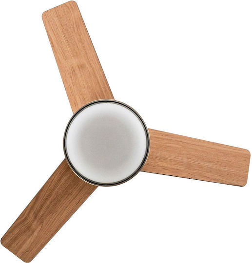 Hunter Finley Ceiling Fan 91cm With Light Brushed Chrome