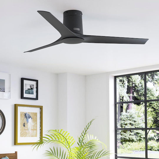 Hunter Athens Low Profile Ceiling Fan 132cm Matte Black
