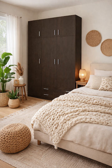 Triple Door Wardrobe with Loft Vega 150x60x240cm
