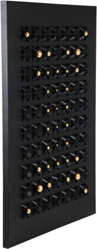 Canvas Painting Flowers Beads Black-Gold 90x120x3,5cm Eurolamp 812-20125