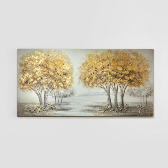 Canvas Painting Trees Gold-Silver 120x60x3cm Estheti 812-20189