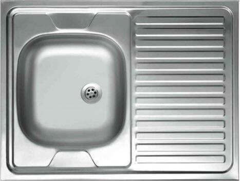 Kuchinox Gefäß Küchenspüle Inox M80xB60cm Silber