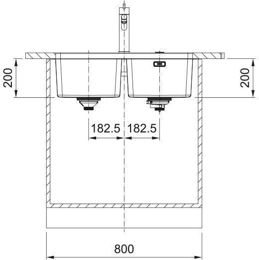 Franke Mythos Myx 120-34-34 Поддръжка Кухненски Мивка Inox Матиран Дължина 74.5xШирина 44см Сребрист