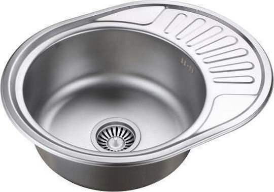 Steiner Ένθετος Νεροχύτης Inox ΜxΠ Γκρι