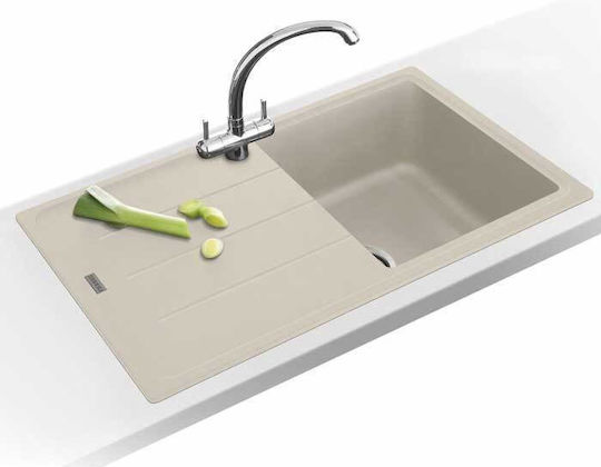 Franke Eingebauter Küchenspüle aus Flüssiger Granit M97xP50cm Braune