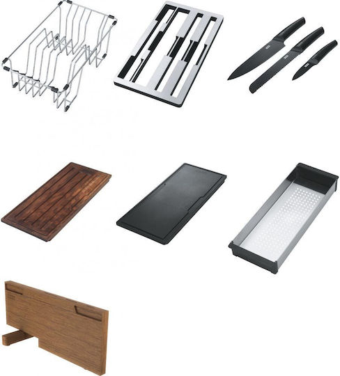 Franke Box Center Bwx 220-54-27 Вграден Кухненски Мивка Вдясно Inox Гладко (Сатенено Покритие) Дължина 86xШирина 51см Сребрист