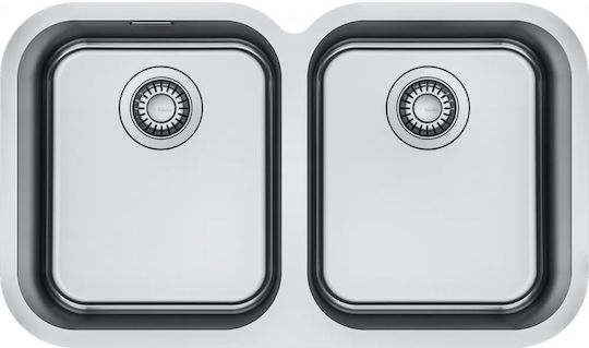 Franke Smart Srx 1203434 3011750303 Поддръжка Мивка Inox Четкан Ш76.19xД44.7см Сребрист