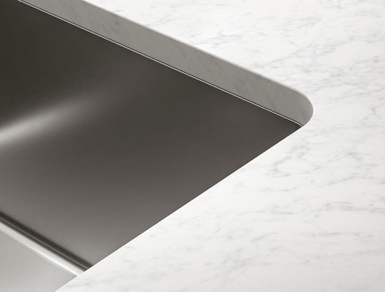 Franke Mythos Myx 110-50 Υποκαθήμενος Νεροχύτης Inox Μ54xΠ44cm Ασημί