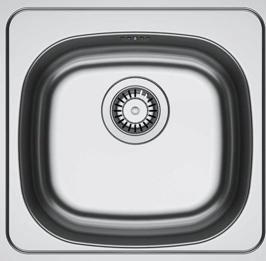 Franke Spark SKN 610-37 Drop-In Кухненски Мивка Inox Матирано Покритие Дължина 45.5xШирина 43.5см Сребрист