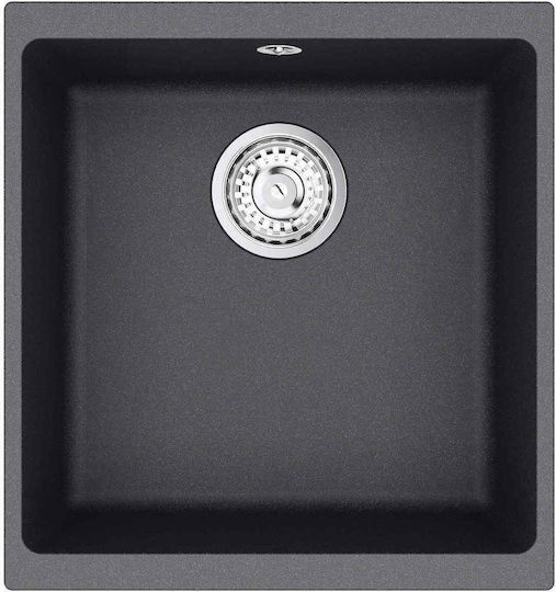 vidaXL Chiuvetă Drop-In din granit sintetic M43xL46cm gri