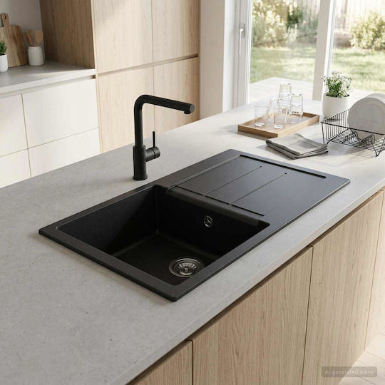 vidaXL Drop-In Küchenspüle 78x50cm vidaXL Drop-In Küchenspüle 78x50cm