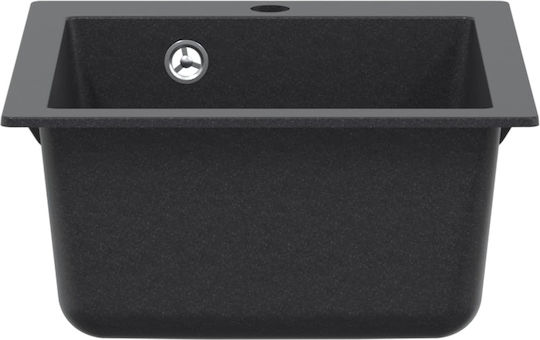 vidaXL Drop-In Küchenspüle aus Flüssiger Granit M42.5xP50cm Graues