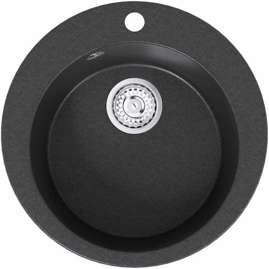 vidaXL Drop-In Küchenspüle aus Flüssigem Granit M50,5xP29cm Grau