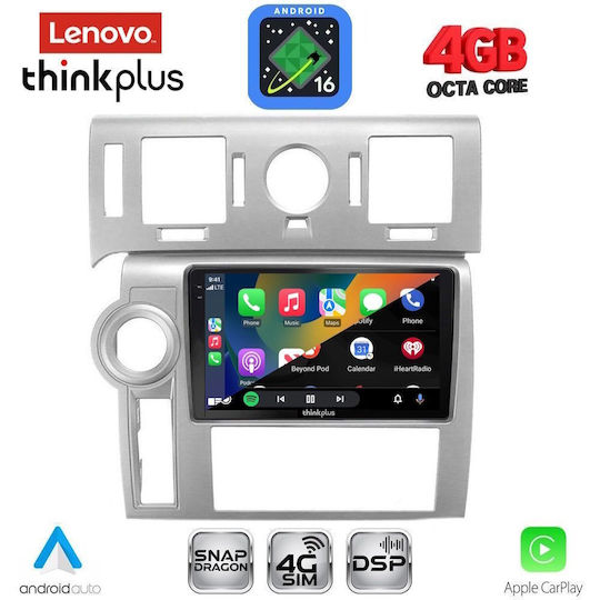 Lenovo Car Audio System Hummer H2 2008-2009 Bluetooth USB WiFi GPS Apple CarPlay Android Auto with 9" Touch Screen