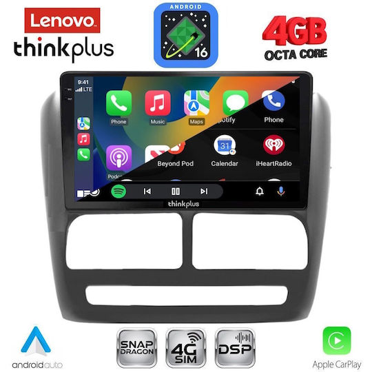 Lenovo Car Audio System for Fiat Doblo 2010-2015 Bluetooth USB WiFi GPS Apple CarPlay Android Auto with 9" Touch Screen