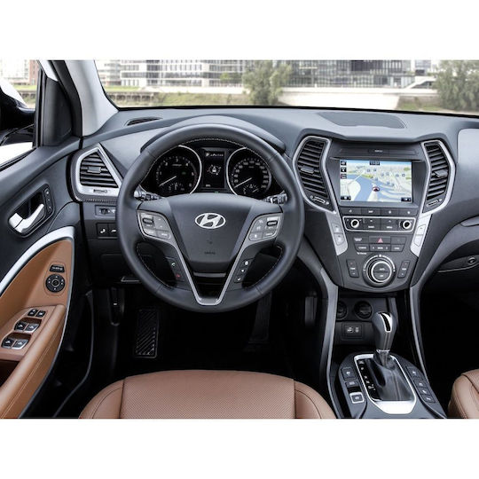 Lenovo Автомобилна Аудио Система за Hyundai iX45 / Santa Fe 2013-2017 (Bluetooth/USB/Вграден Wi-Fi/GPS/Apple CarPlay/Android Auto) с Touch Screen 9"