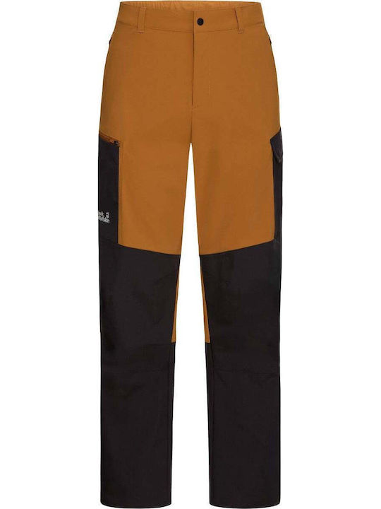 Jack Wolfskin Ridge Hike Pantaloni lungi de drumeție pentru bărbați maro