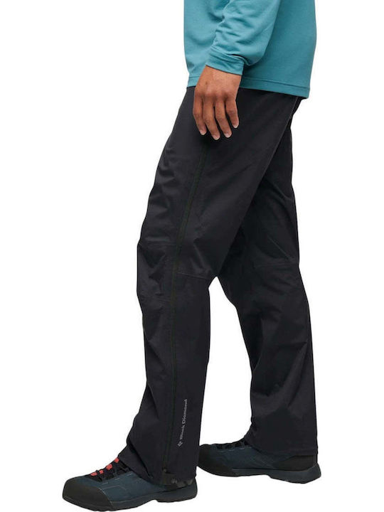 Black Diamond Fineline Stretch Full Zip Pantaloni Lung De Drumeție Pentru Bărbați Negri