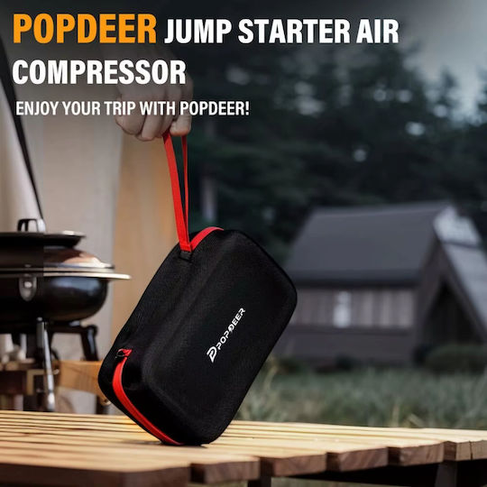 Popdeer Popdeer Portable Car & Motorcycle Battery Jump Starter 5000A with Power Bank USB Pump Flashlight 12V