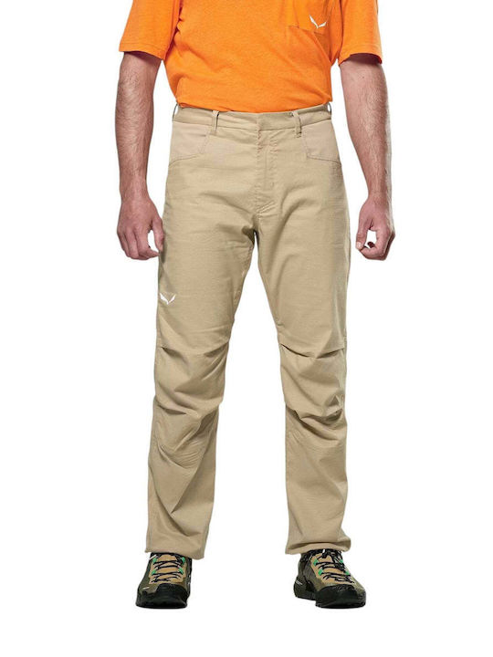 Salewa Agner Hemp Ripstop Men's Long Beige Climbing Trousers