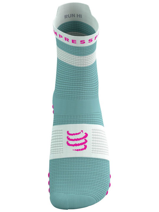 Compressport High Alergare Șosete Turcoaz 1 Pereche
