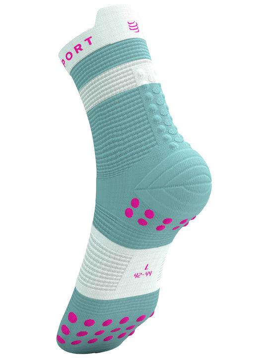 Compressport High Alergare Șosete Turcoaz 1 Pereche