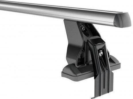Menabo Menabo Aluminum Car Roof Bars Omega 130cm for Citroen DS4 5D Mk2 2021+ Set with Roof Rack Legs Silver