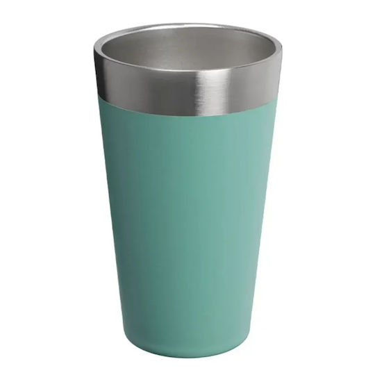 Stanley Adventure Stacking Чаша Термос Неръждаема Стомана 470ml Spring Green с Сламка и Дръжка