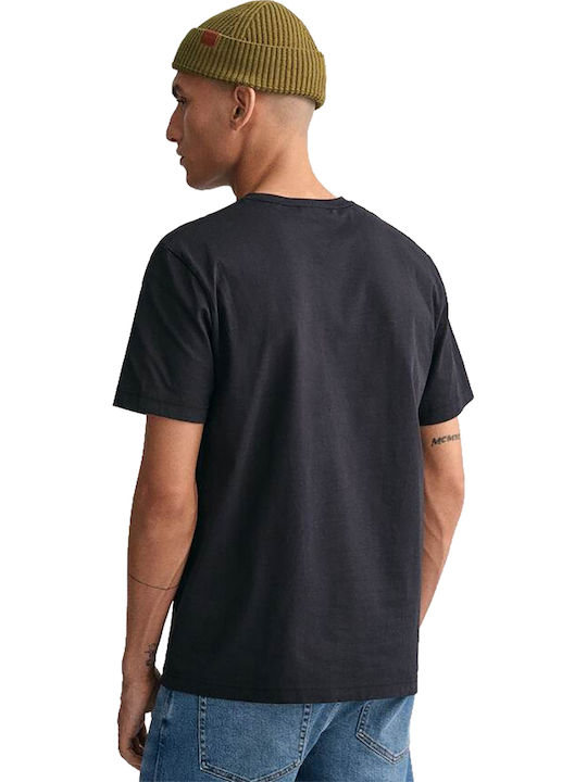 Gant T-Shirt Schwarz