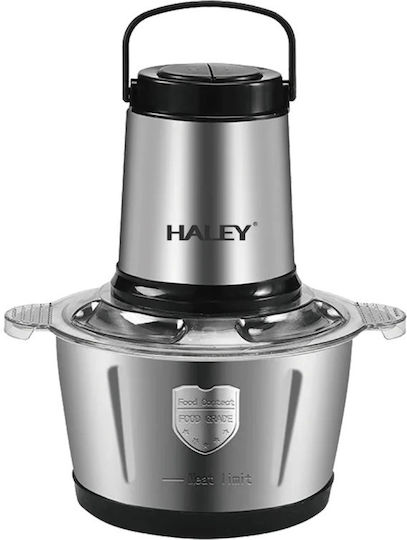 Haley Mini Tocător Multi 500W Cu Recipient 2L Gri