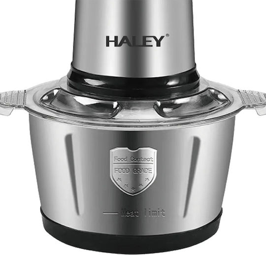 Haley Mini Tocător Multi 500W Cu Recipient 2L Gri