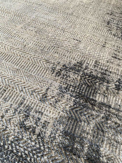 Rechteckiger Wohnzimmer Teppich Grau Antrasit 240x300cm Lazer-Grau-Antrasit-LZ387A-300
