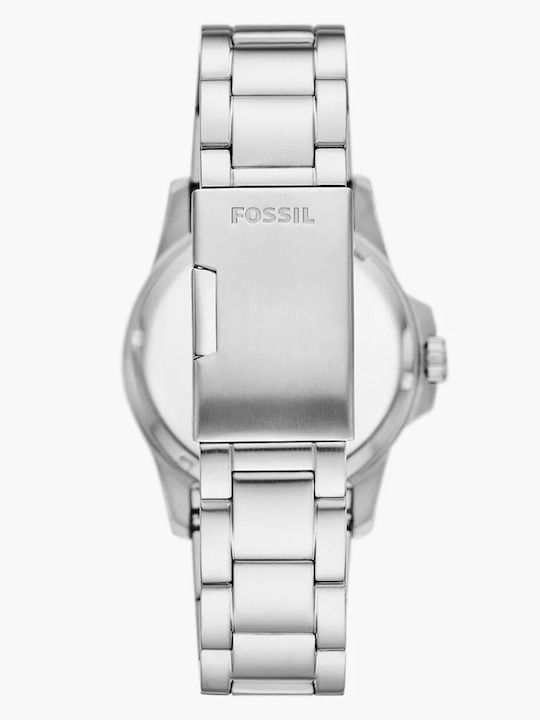 Fossil Blue Dive Men's Watch 42mm Battery Stainless Steel Bracelet Silver