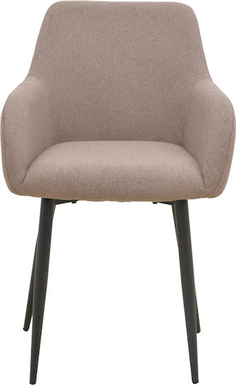 Telia Dining Room Chair Metallic Beige 60x54x85cm